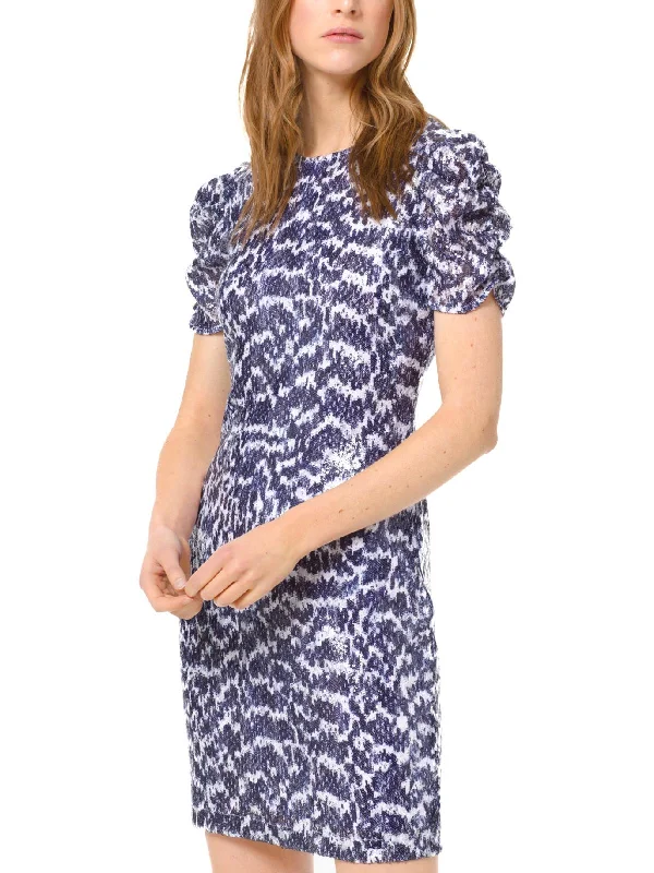 Flash Deals Womens Sequined Sparkle Cocktail Dress