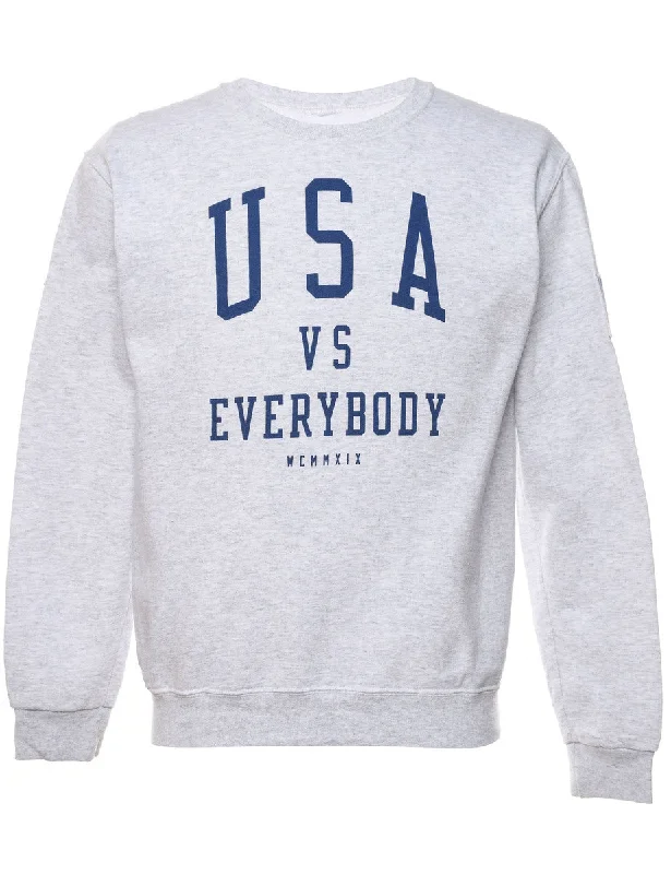 Today’s Deal USA VS Everybody Printed Sweatshirt - S