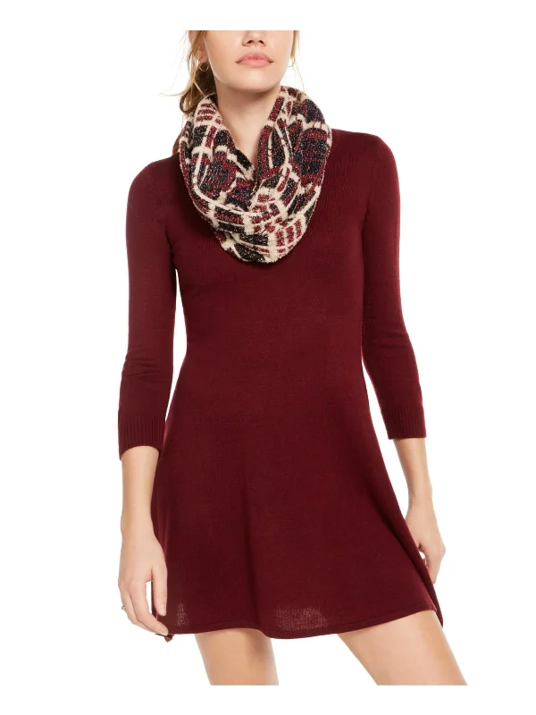 Crazy Deals Juniors Womens Knit Mini Sweaterdress