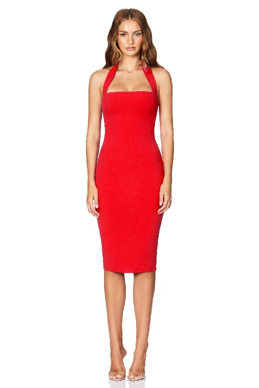 Super Sale Nookie Boulevard Midi Dress - Cherry