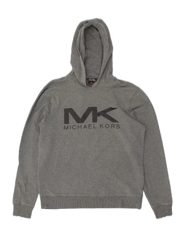 Exclusive Online Offer MICHAEL KORS Womens Graphic Hoodie Jumper UK 14 Medium Grey Cotton Exclusive Online Offer MICHAEL KORS Womens Graphic Hoodie Jumper UK 14 Medium Grey Cotton