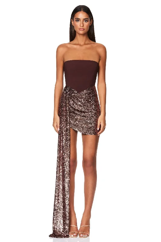 Exclusive Online Offer Nookie Monet Mini Dress - Cocoa/Copper
