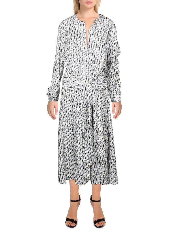 Today's Special Highlands Womens Lyocell Mid-Calf Shirtdress