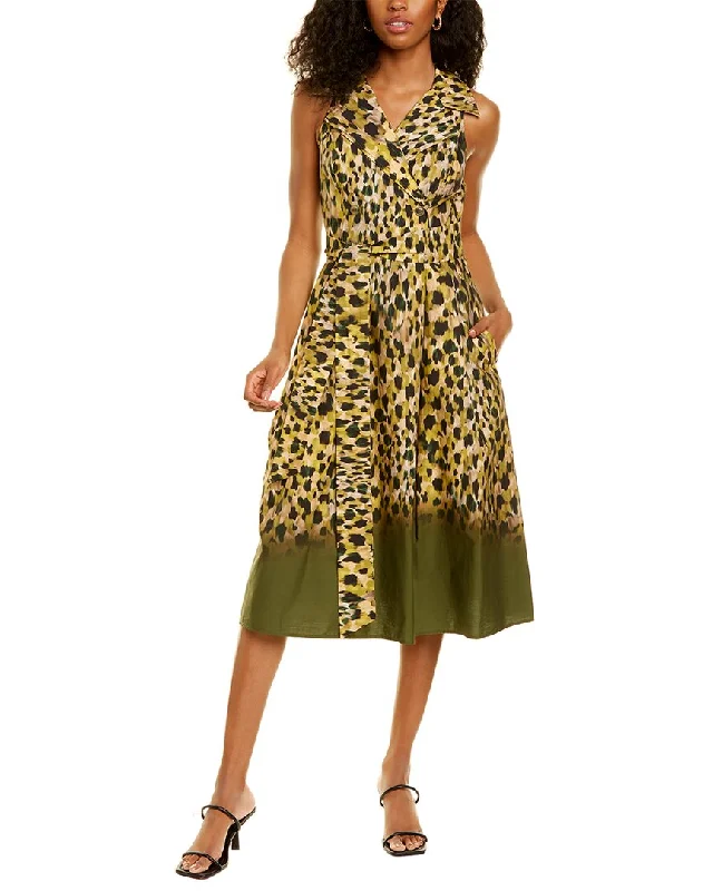 Amazing Deals Teri Jon Abstract Print Shirtdress