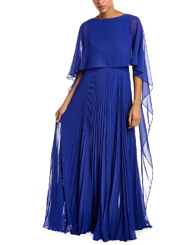 Mega Deal Teri Jon by Rickie Freeman Cascade Chiffon Gown