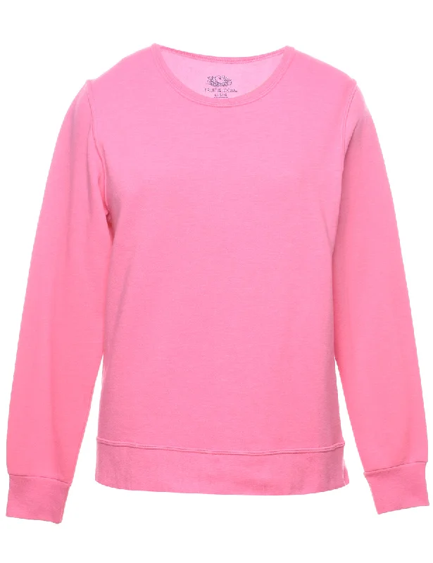 Limited Availability Pale Pink Plain Sweatshirt - L
