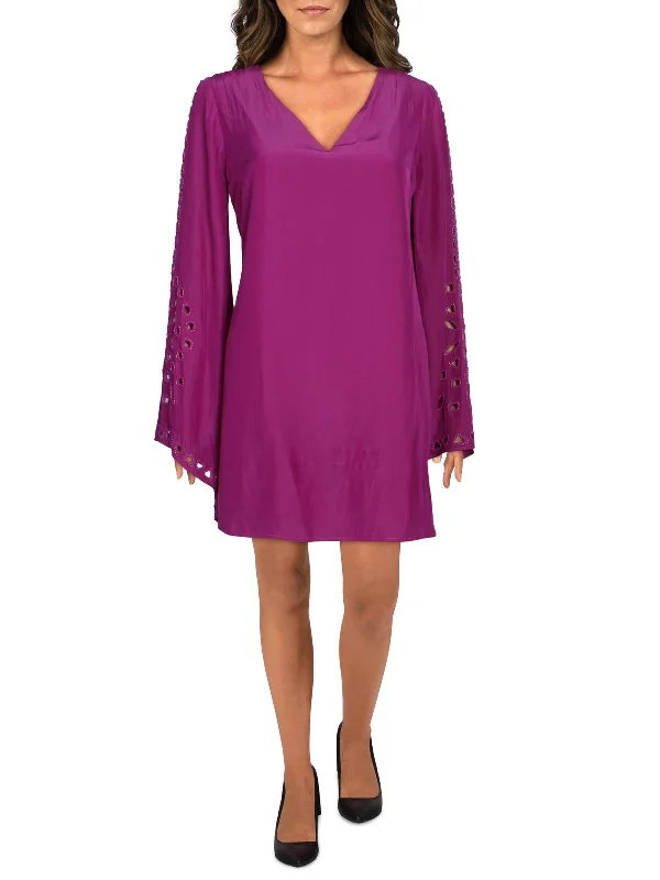 Limited Time Offer Molly Womens Embellished Long Sves Cocktail and Party Dress