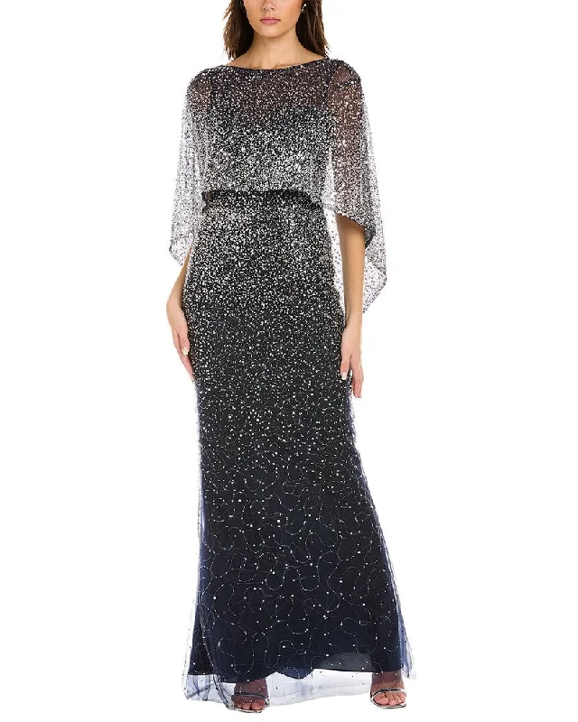 Crazy Deals Teri Jon by Rickie Freeman Bead & Sequin Gown