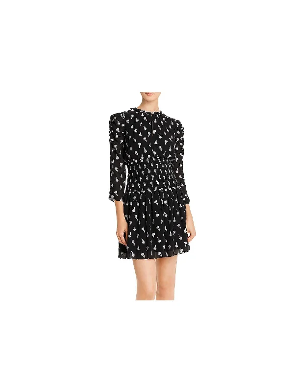 Exclusive Offers Womens Floral Smocked Party Dress