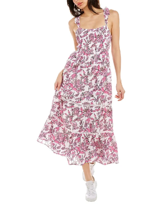 Mega Sale Celina Moon Smocked Midi Dress