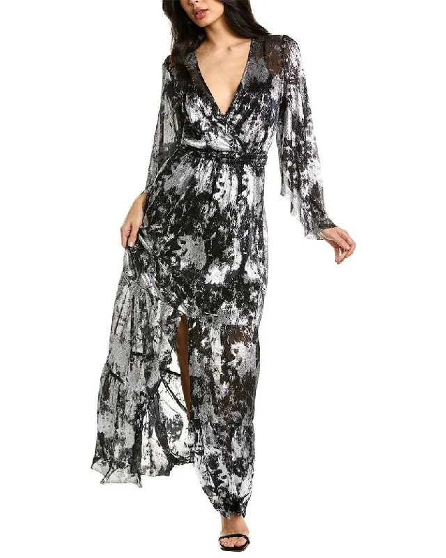 Discount Days ba&sh Surplice Maxi Dress