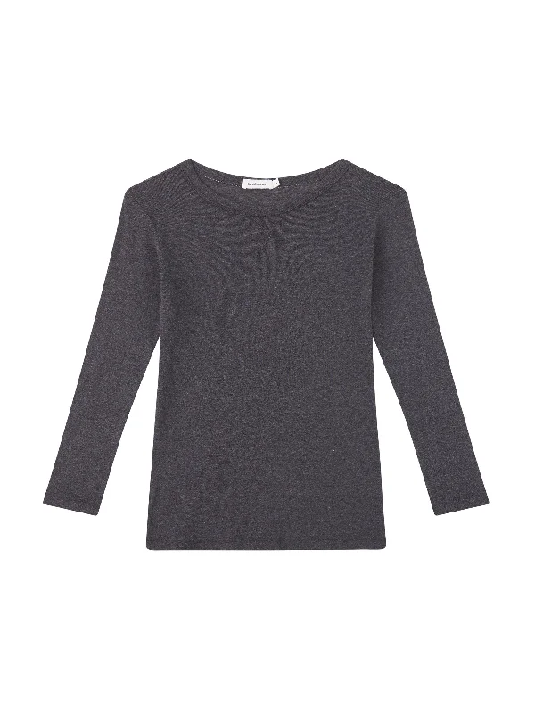 While Supplies Last mini rib layering long sleeve t.shirt