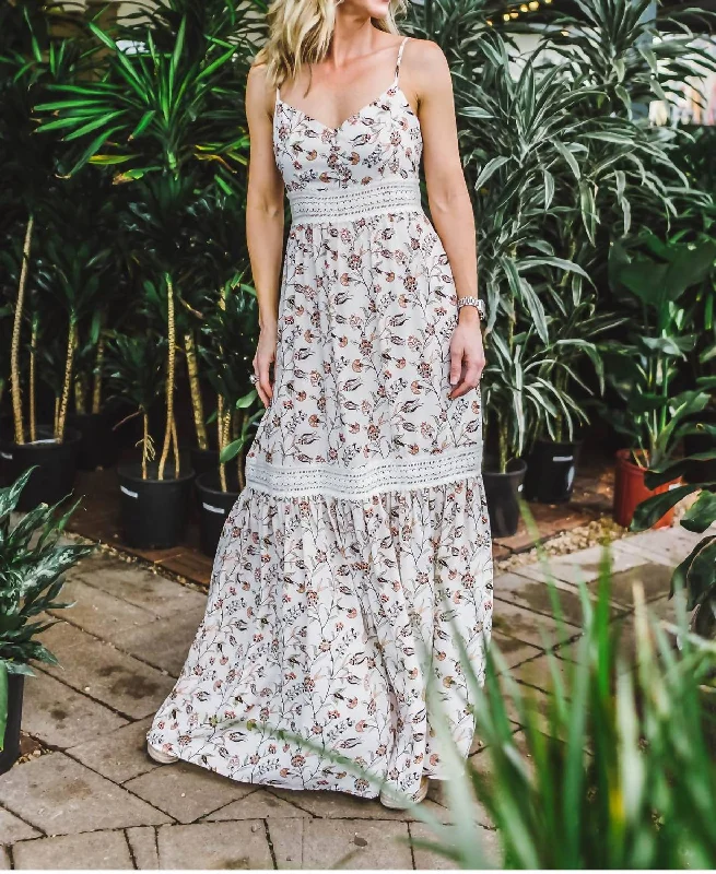 Can't Miss What Grows Around Maxi Dress in Ivory