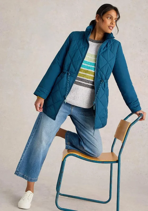 Special Discount White Stuff Emilia Quilted Coat, Teal