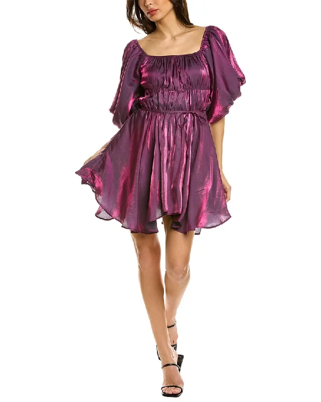 Act Now Emmie Rose Balloon Sleeve Mini Dress