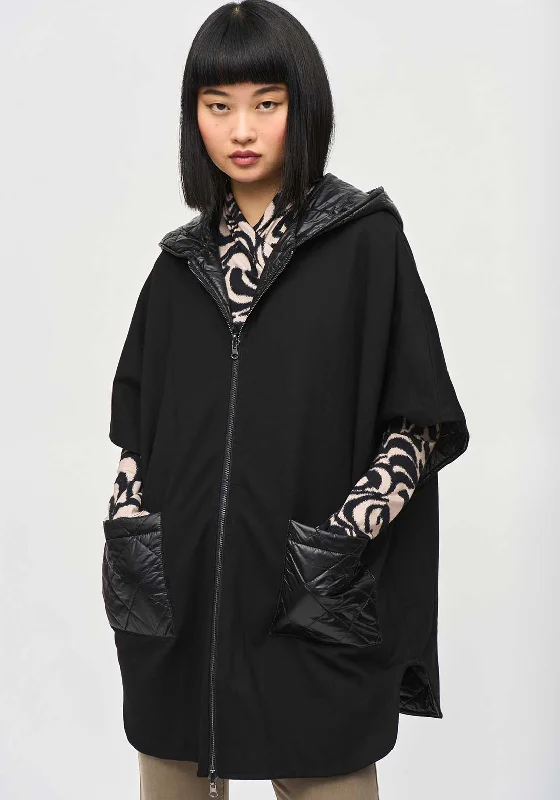 Overstock Joseph Ribkoff Reversible Quilted Jacket, Black