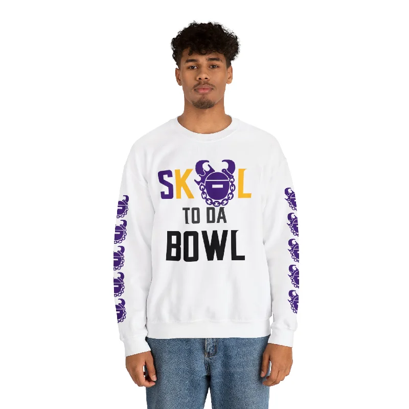 Bargain Blast Unisex Heavy Blend™ Crewneck - to da BOWL + Game Day Helmet (Sleeves)
