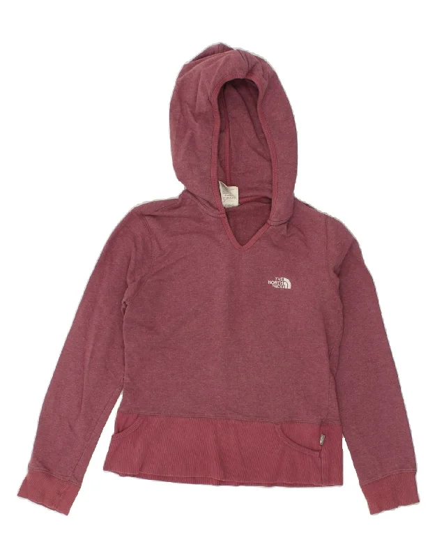 Price Slash THE NORTH FACE Womens Hoodie Jumper UK 10 Small Pink Cotton