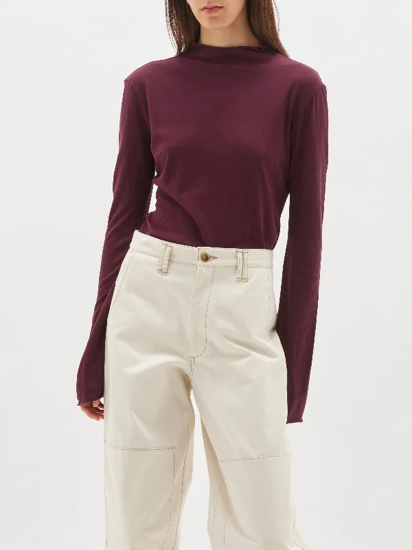 Grand Opening Sale regular raised neck long sleeve t.shirt