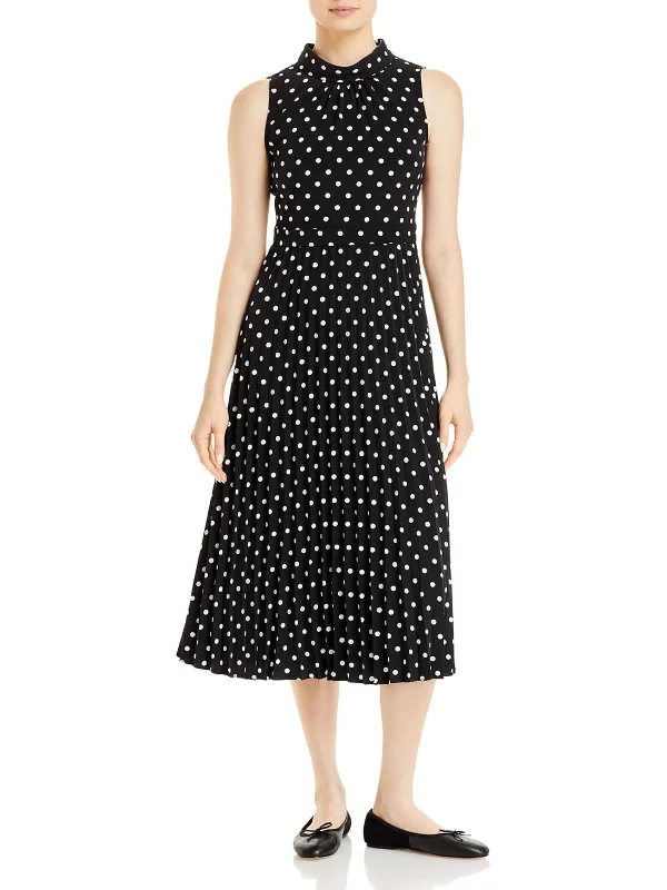 Closeout Sale Womens Mock Neck Calf Midi Dress