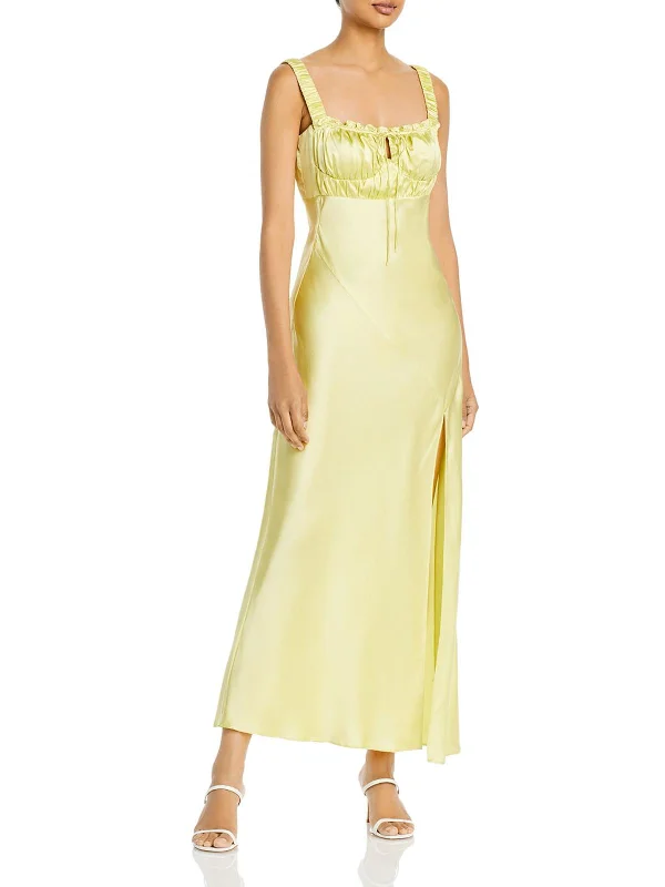 Bargain Blast Nina Womens Silk Long Maxi Dress