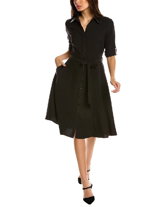 Exclusive Savings Sharagano Stretch Sharkskin Midi Dress