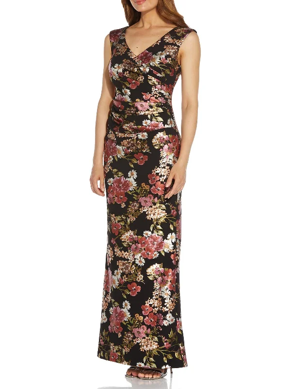 Closeout Womens Floral Maxi Evening Dress