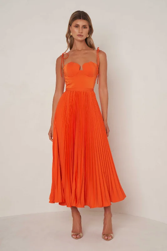 Discount Extravaganza Whitney Dress - Tangerine