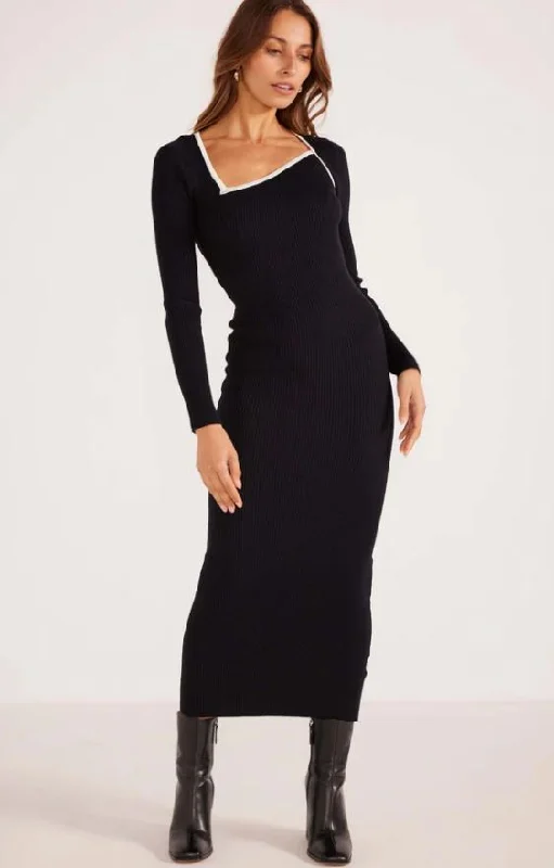 Buy More, Save More THEIA KNIT MIDI DRESS