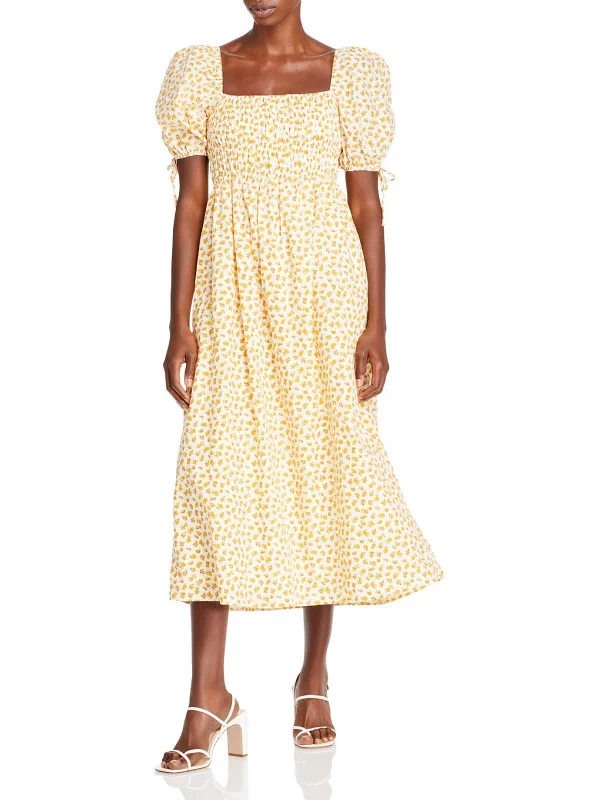 Huge Discounts Rory Womens Cotton Calf Midi Dress