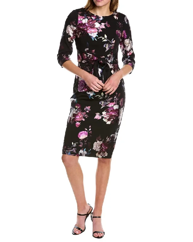 Closeout Sale Adrianna Papell Tie Waist Sheath Dress