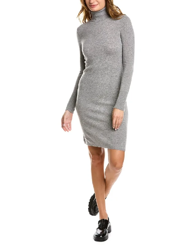 Reduced Prices sofiacashmere Cashmere Turtleneck Midi Dress