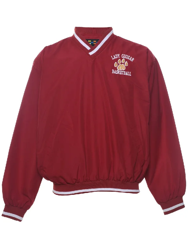 Price Blitz Baseball Maroon Embroidered Nylon Jersey - S