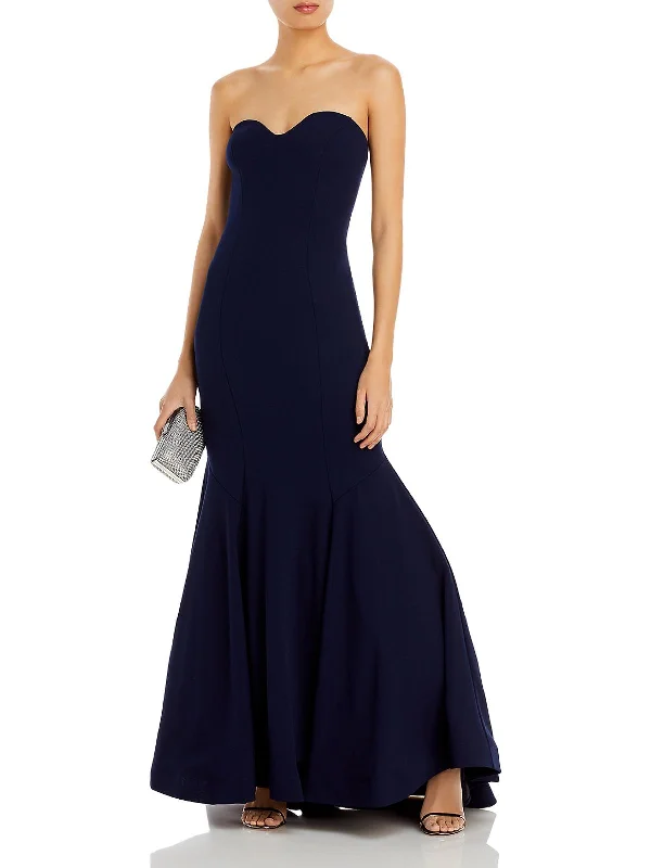 Blowout Deals Womens Strapless Bodycon Evening Dress