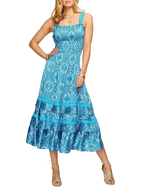 Bonus Savings Womens Printed Calf Midi Dress