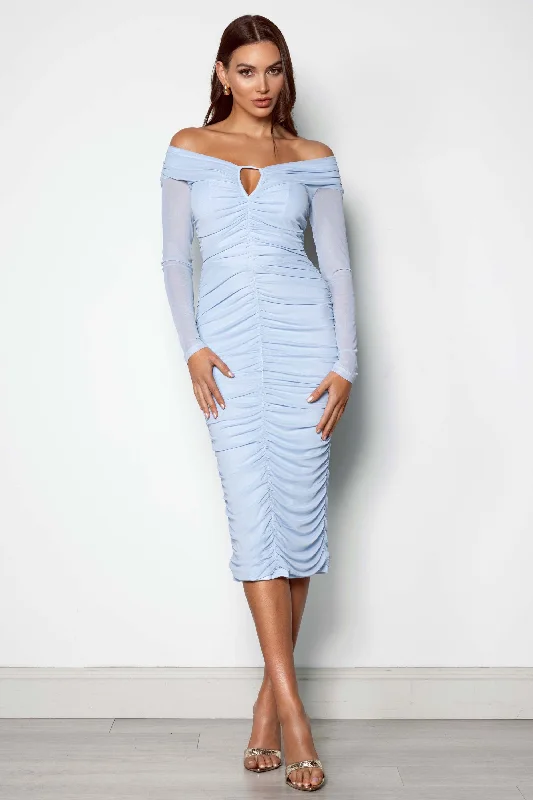 Year-End Sale Caroline Dress - Tranquil Blue