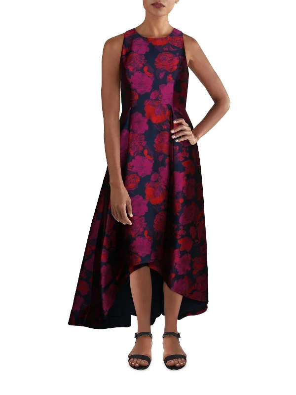 The Best Prices Womens Floral Hi-Low Evening Dress