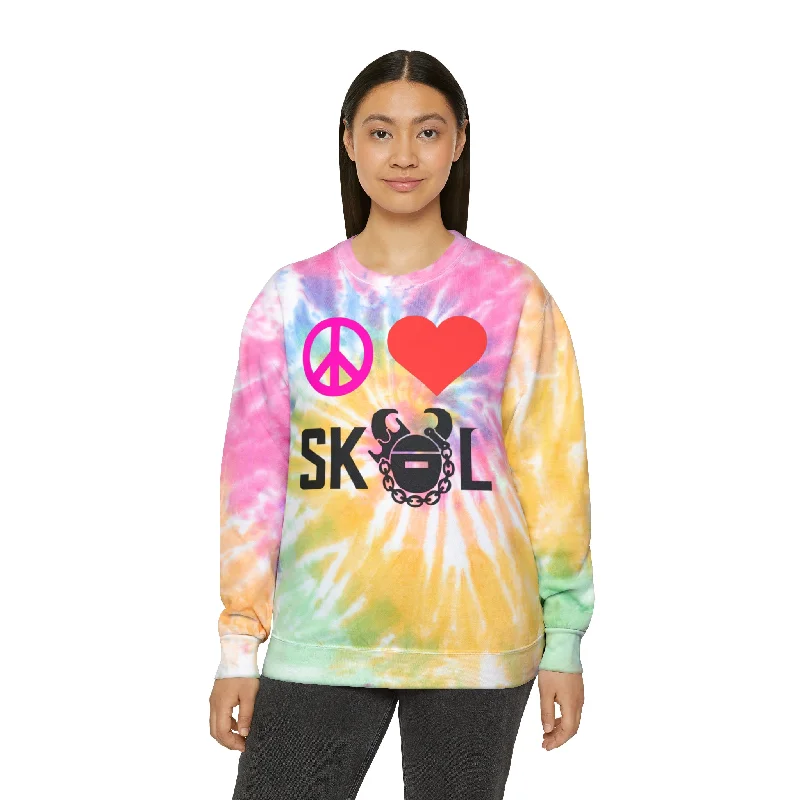 New Deals Tie-Dye Crewneck - Peace & Love