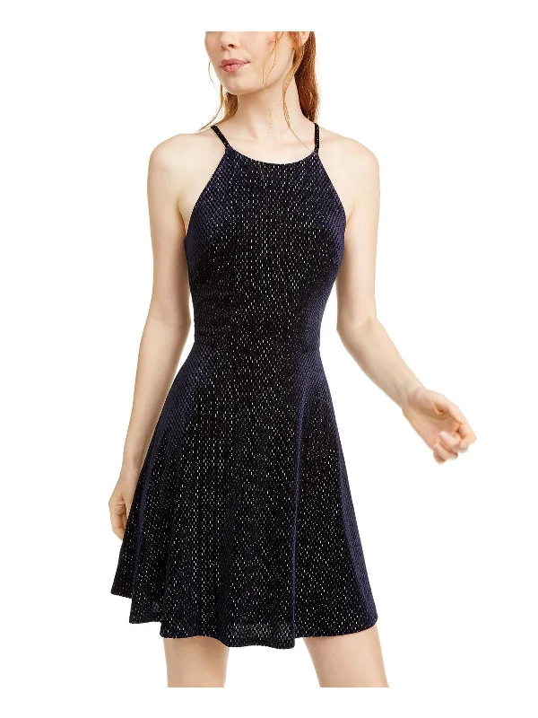 Big Discounts Womens Velvet Short Halter Dress