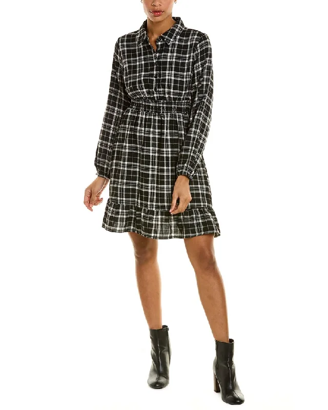 Amazing Deals Lucky Brand Plaid Shirt Dress