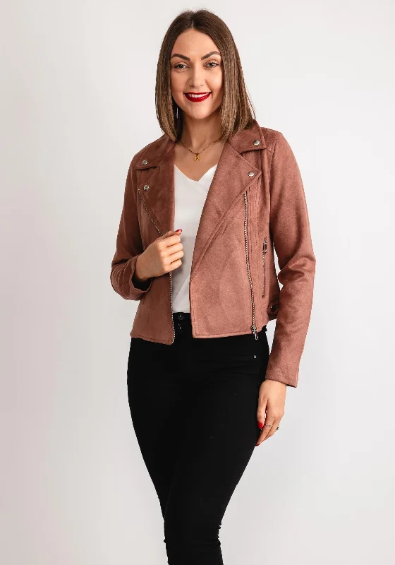 Reduced Prices Vero Moda Jose Faux Suede Short Jacket, Clove Pink