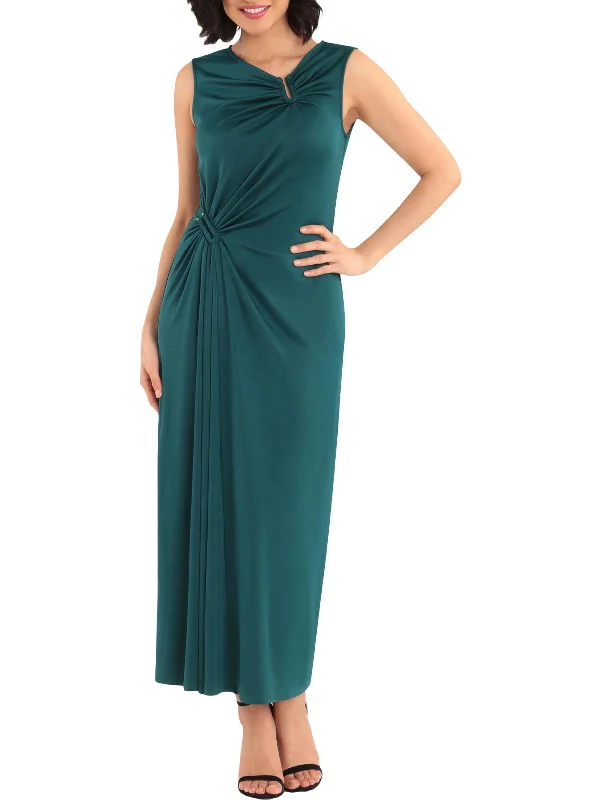 Deal Dash Womens Embellished Full Length Sheath Dress