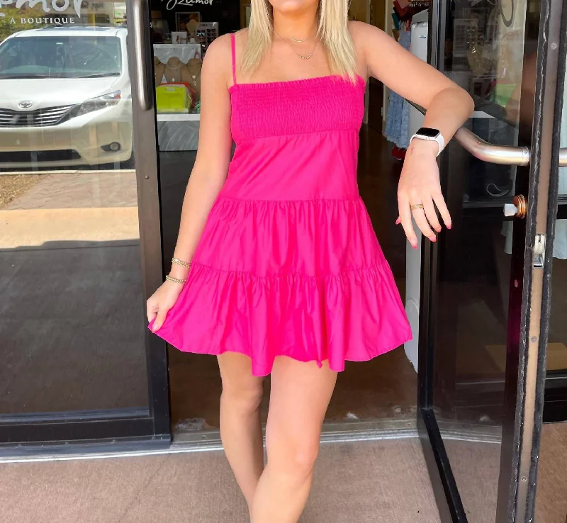 Overstock Dream About Me Dress in Pink Glow
