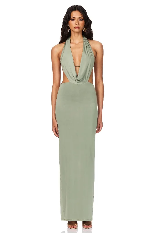 Reduced Prices Nookie Olivia Drape Dress - Sage