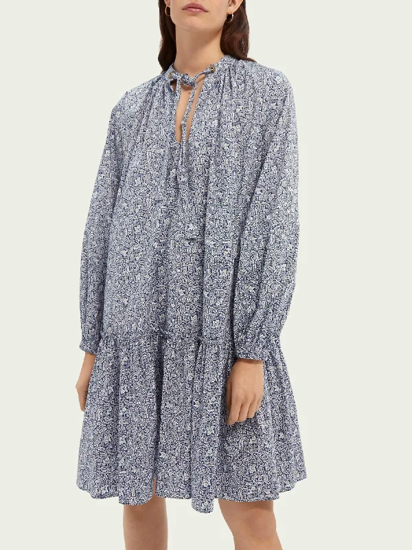 Weekend Deal Scotch & Soda Puffed Sleeved Long Length Dress