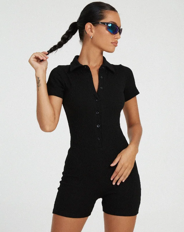 Mega Sale Waren Playsuit in Black