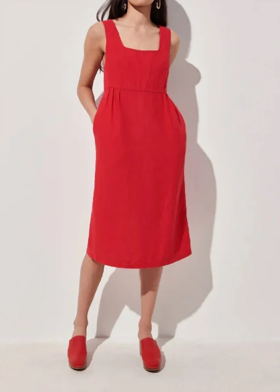 Exclusive Online Offer Elmira Dress in Red
