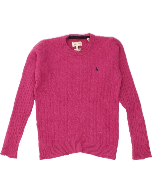 Friends and Family Sale JACK WILLS Womens Crew Neck Jumper Sweater UK 12 Medium Pink Merino Wool Friends and Family Sale JACK WILLS Womens Crew Neck Jumper Sweater UK 12 Medium Pink Merino Wool