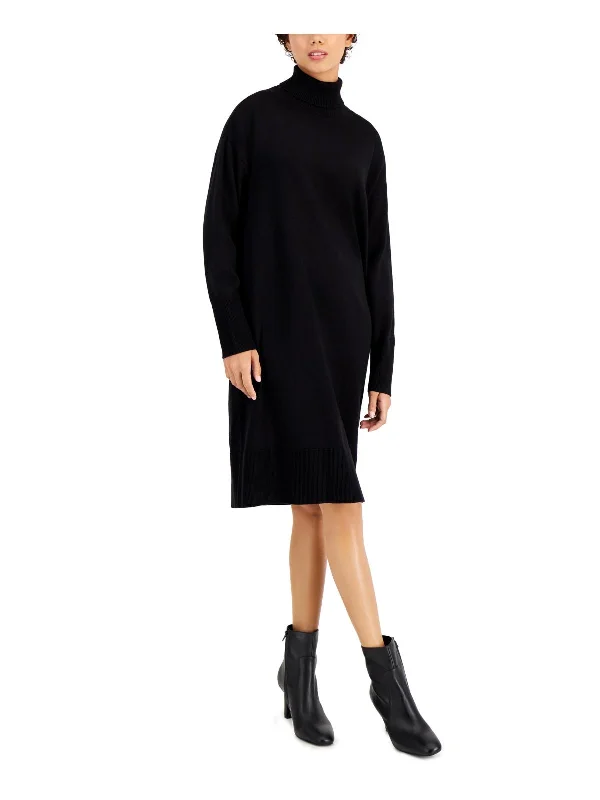 Price Reduction Womens Knit Knee-Length Sweaterdress