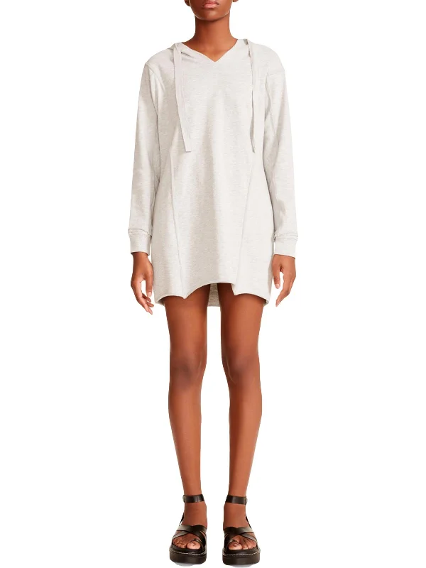 Shop and Save Juniors Womens Hoodie Mini Sweatshirt Dress